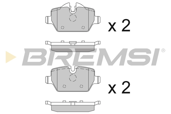 BREMSI fékbetétkészlet, tárcsafék - BP3196 - TothCarparts