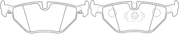 SB fékbetétkészlet, tárcsafék - BP32028W - TothCarparts