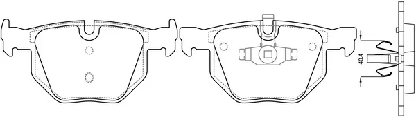 SB fékbetétkészlet, tárcsafék - BP32092 - TothCarparts