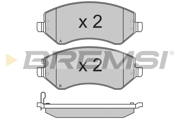 BREMSI fékbetétkészlet, tárcsafék - BP3221 - TothCarparts