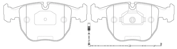 SB fékbetétkészlet, tárcsafék - BP32401W - TothCarparts