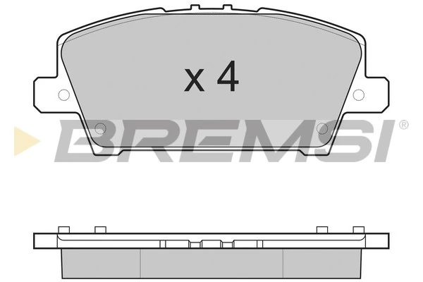 BREMSI fékbetétkészlet, tárcsafék - BP3245 - TothCarparts