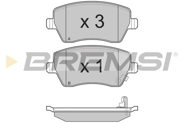 BREMSI fékbetétkészlet, tárcsafék - BP3248 - TothCarparts
