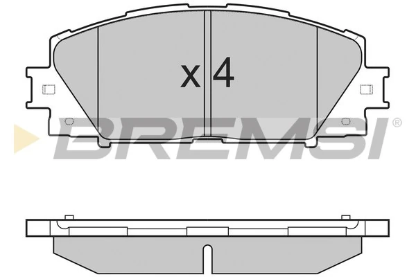 BREMSI fékbetétkészlet, tárcsafék - BP3249 - TothCarparts