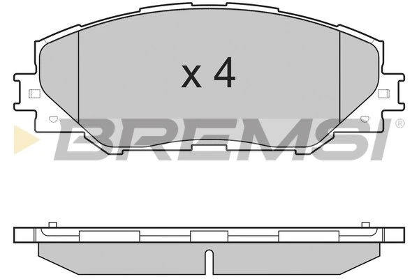 BREMSI fékbetétkészlet, tárcsafék - BP3250 - TothCarparts