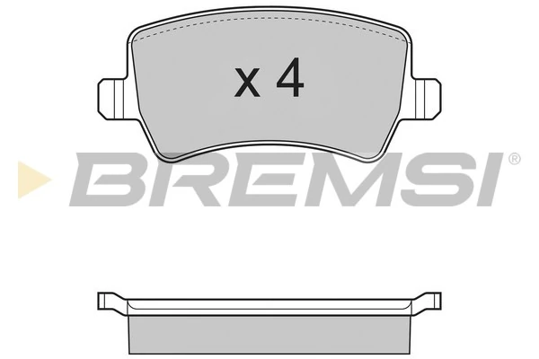 BREMSI fékbetétkészlet, tárcsafék - BP3298 - TothCarparts
