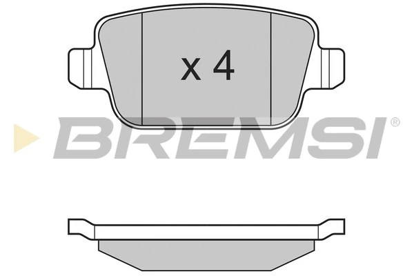 BREMSI fékbetétkészlet, tárcsafék - BP3300 - TothCarparts