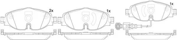SB fékbetétkészlet, tárcsafék - BP33005W - TothCarparts