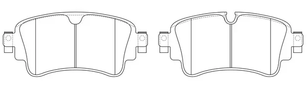 SB fékbetétkészlet, tárcsafék - BP33008 - TothCarparts
