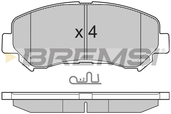 BREMSI fékbetétkészlet, tárcsafék - BP3321 - TothCarparts