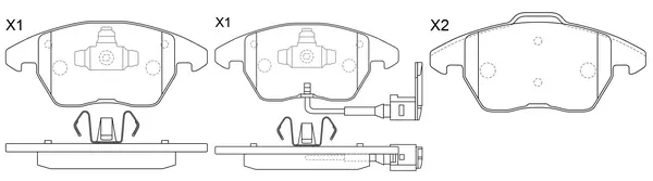 SB fékbetétkészlet, tárcsafék - BP33348W - TothCarparts