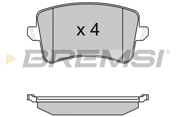 BREMSI fékbetétkészlet, tárcsafék - BP3349 - TothCarparts