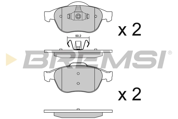 BREMSI fékbetétkészlet, tárcsafék - BP3356 - TothCarparts