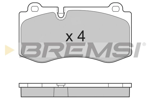 BREMSI fékbetétkészlet, tárcsafék - BP3362 - TothCarparts