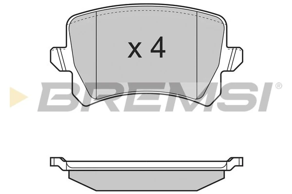 BREMSI fékbetétkészlet, tárcsafék - BP3366 - TothCarparts