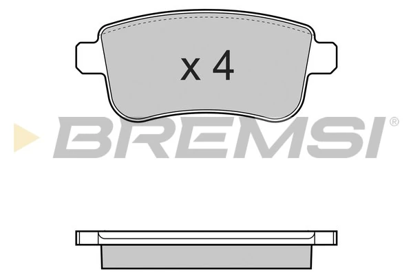 BREMSI fékbetétkészlet, tárcsafék - BP3384 - TothCarparts