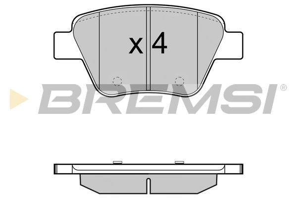 BREMSI fékbetétkészlet, tárcsafék - BP3429 - TothCarparts