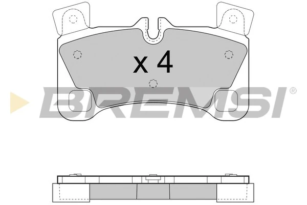 BREMSI fékbetétkészlet, tárcsafék - BP3458 - TothCarparts