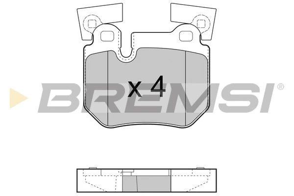 BREMSI fékbetétkészlet, tárcsafék - BP3473 - TothCarparts