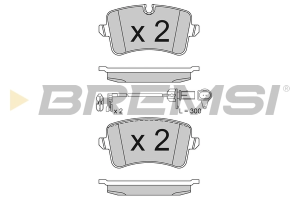 BREMSI fékbetétkészlet, tárcsafék - BP3493 - TothCarparts