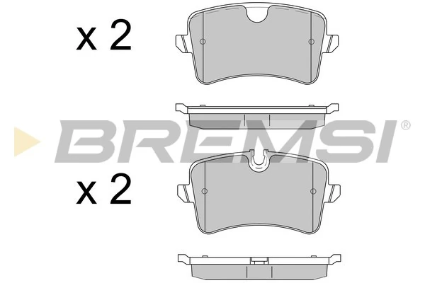 BREMSI fékbetétkészlet, tárcsafék - BP3502 - TothCarparts