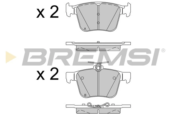 BREMSI fékbetétkészlet, tárcsafék - BP3517 - TothCarparts