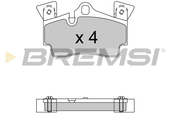 BREMSI fékbetétkészlet, tárcsafék - BP3574 - TothCarparts
