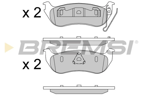 BREMSI fékbetétkészlet, tárcsafék - BP3576 - TothCarparts