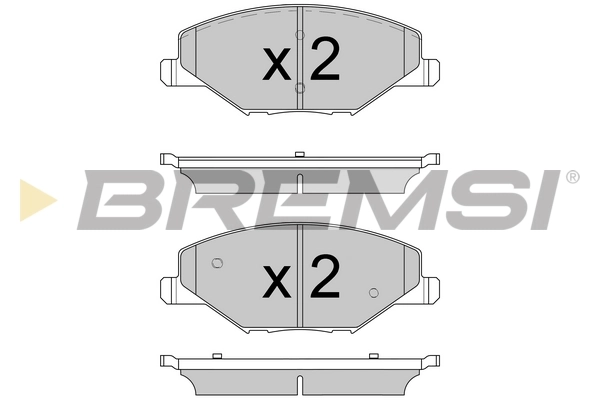 BREMSI fékbetétkészlet, tárcsafék - BP3591 - TothCarparts