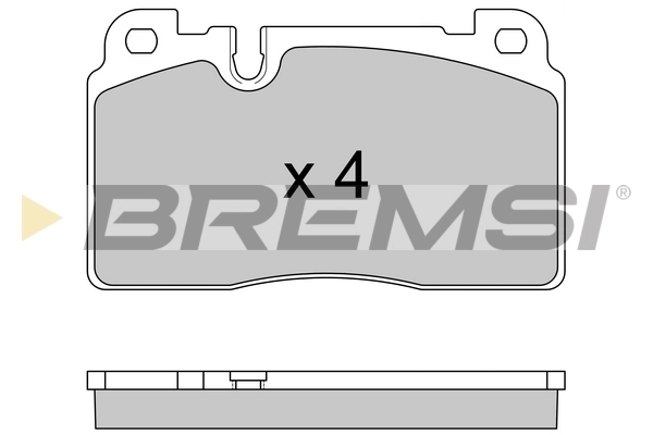 BREMSI fékbetétkészlet, tárcsafék - BP3592 - TothCarparts
