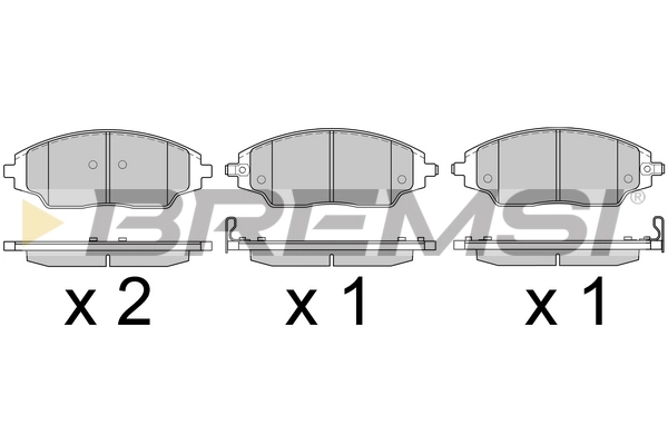 BREMSI fékbetétkészlet, tárcsafék - BP3599 - TothCarparts