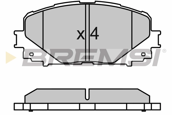 BREMSI fékbetétkészlet, tárcsafék - BP3600 - TothCarparts