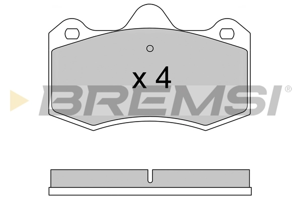 BREMSI fékbetétkészlet, tárcsafék - BP3617 - TothCarparts