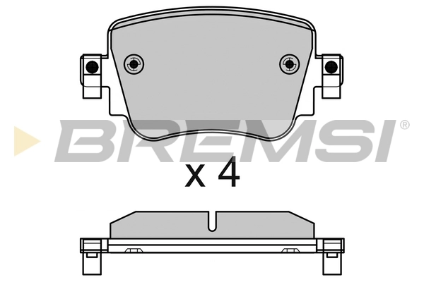 BREMSI fékbetétkészlet, tárcsafék - BP3623 - TothCarparts