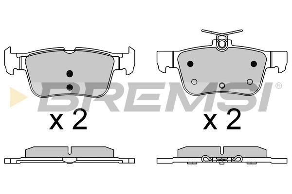 BREMSI fékbetétkészlet, tárcsafék - BP3637 - TothCarparts