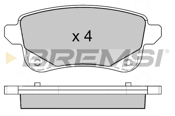 BREMSI fékbetétkészlet, tárcsafék - BP3645 - TothCarparts