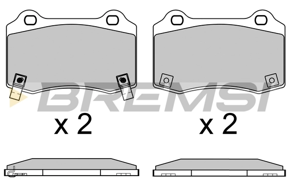 BREMSI fékbetétkészlet, tárcsafék - BP3649 - TothCarparts