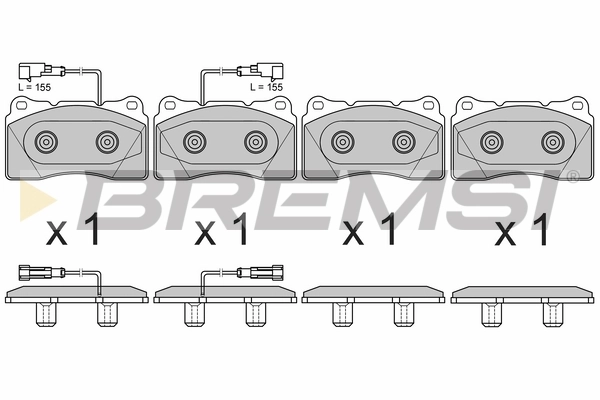 BREMSI fékbetétkészlet, tárcsafék - BP3678 - TothCarparts