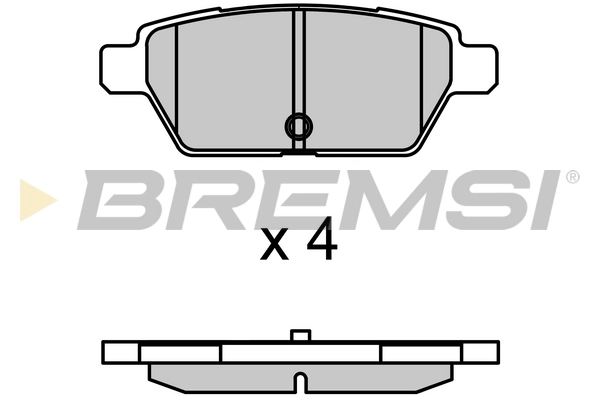 BREMSI fékbetétkészlet, tárcsafék - BP3683 - TothCarparts