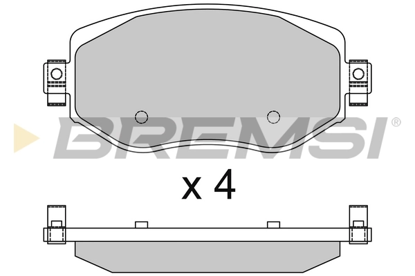 BREMSI fékbetétkészlet, tárcsafék - BP3737 - TothCarparts