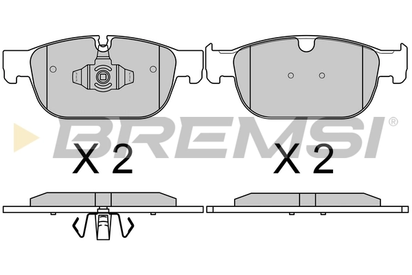 BREMSI fékbetétkészlet, tárcsafék - BP3756 - TothCarparts