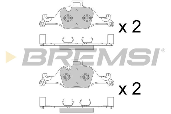 BREMSI fékbetétkészlet, tárcsafék - BP3777 - TothCarparts