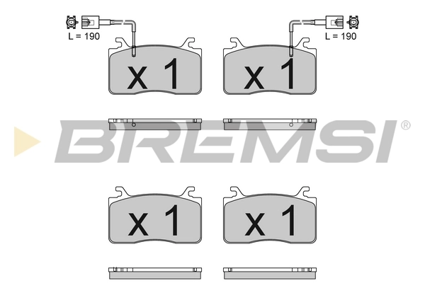 BREMSI fékbetétkészlet, tárcsafék - BP3833 - TothCarparts