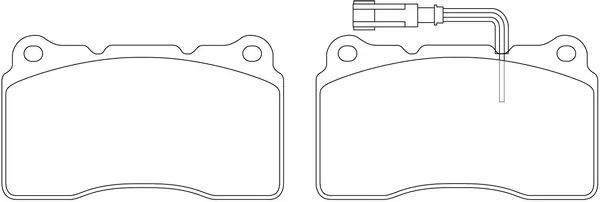 SB fékbetétkészlet, tárcsafék - BP41150W - TothCarparts