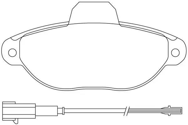 SB fékbetétkészlet, tárcsafék - BP41287W - TothCarparts