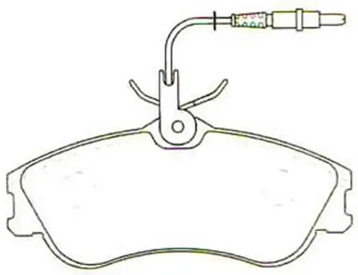 SB fékbetétkészlet, tárcsafék - BP42173W - TothCarparts