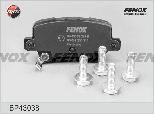 FENOX fékbetétkészlet, tárcsafék - BP43038 - TothCarparts