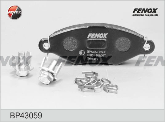 FENOX fékbetétkészlet, tárcsafék - BP43059 - TothCarparts