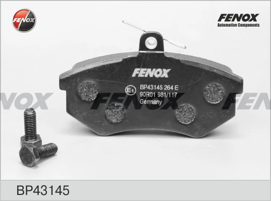 FENOX fékbetétkészlet, tárcsafék - BP43145 - TothCarparts