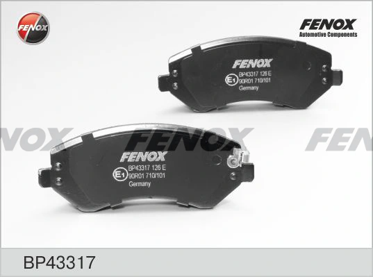 FENOX fékbetétkészlet, tárcsafék - BP43317 - TothCarparts
